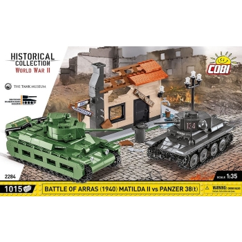 Battle of Arras 1940 Matilda II vs Panzer 38(t) (2284), skala 1:35