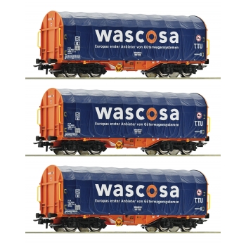 Zestaw trzech wagonów krytych WASCOSA (76009) - ep.VI