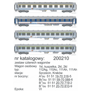 Zestaw TLK "Mazury", Kraków Płaszów - Olsztyn Gł. (200210)