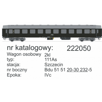 Wagon osobowy 2kl. Szczecin (222050) - ep.IVc