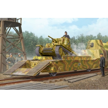 Wagon podczołgowy pociągu pancernego (01508)