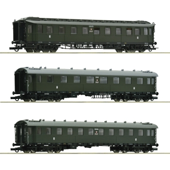 Zestaw trzech wagonów osobowych PKP (6200112) - ep.III