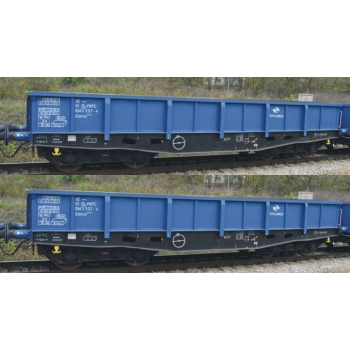 Zestaw dwóch wagonów niskoburtowych, PKP Cargo (58285) - ep.VI