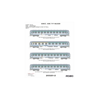 Zestaw 4 wagonów osobowych PKP Intercity – TLK „Mazury” (200211-2) z oświetleniem wnętrza